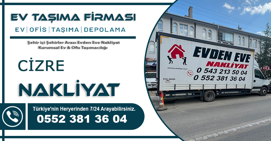  cizre Nakliyat Hasçat Ev Taşıma Firması